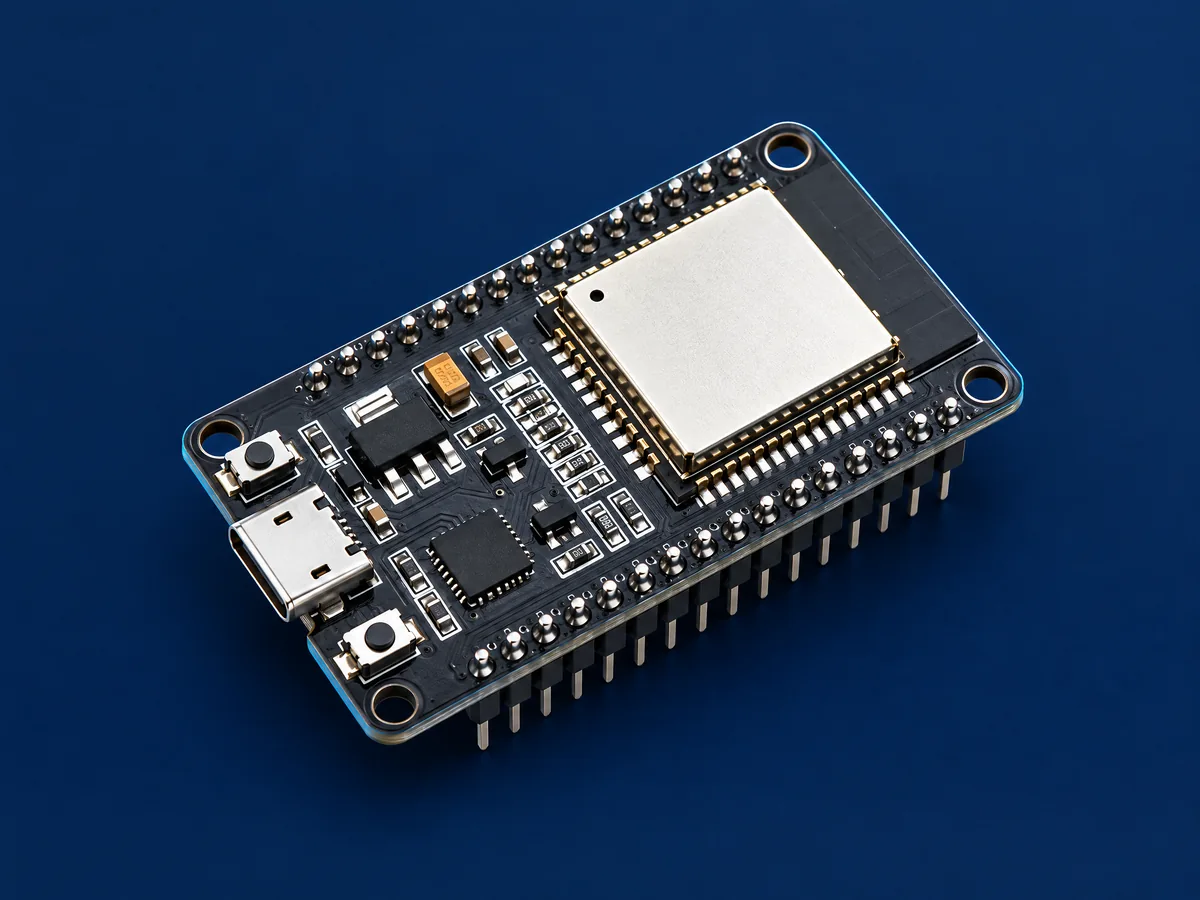 Ilustración genérica de una placa de desarrollo ESP32
